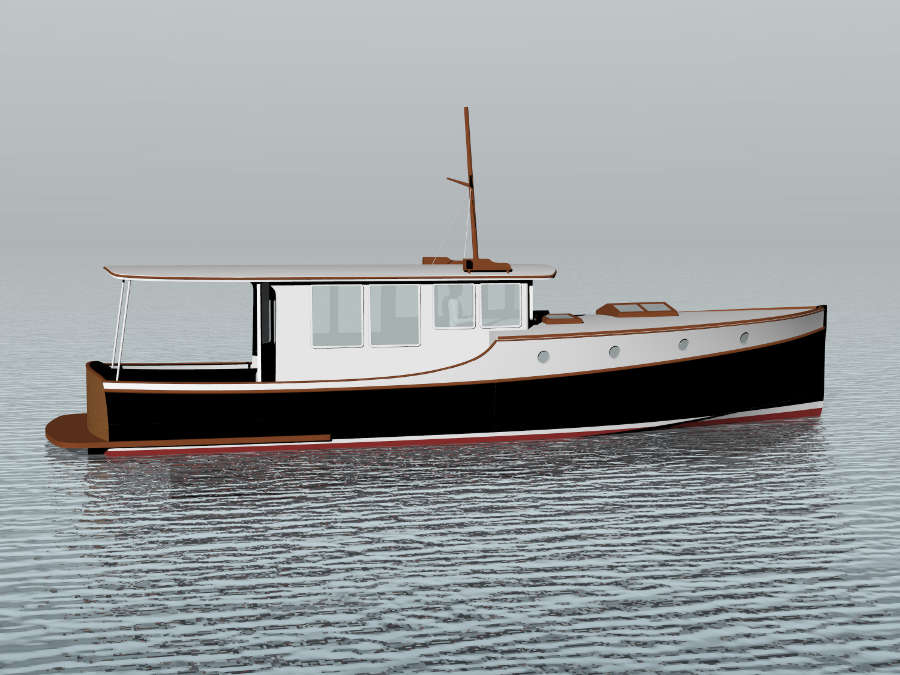 Enavigo 39 Classic Motor Yacht ~ Power Boat Designs by Tad ...