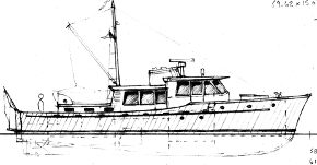 Full Displacement Low Speed Power Cruiser 