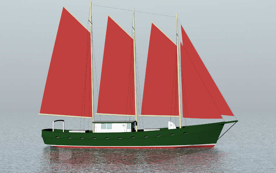 3 Masted Schooner