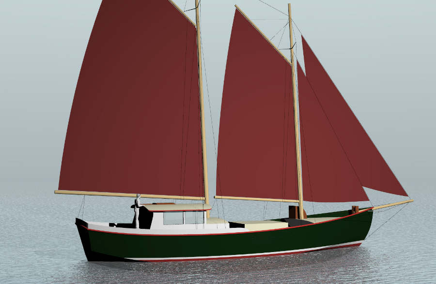 Cargo Schooner Plans