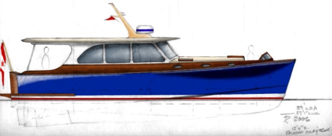39' Cold-molded Express Cruiser