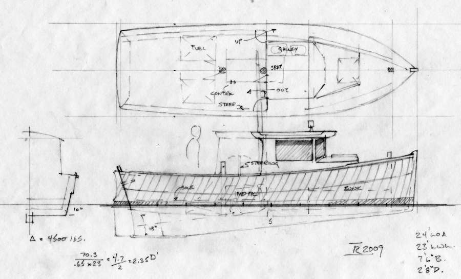 Big Alder 24' Simple Flat-bottomed Workboat ~ Small Boat Designs by ...