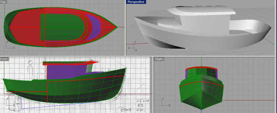 Tanu 24. Full Displacement Aluminum Cruiser and Day Fishing Boat