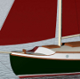 24' Raised Deck Canoe Yawl 