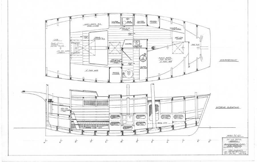 Harry, 26' Sailing Barge ~ Small Boat Designs by Tad Roberts