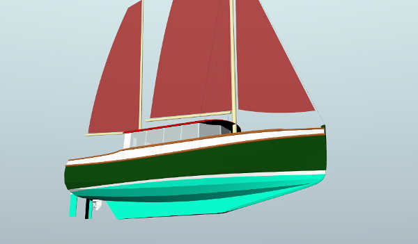 Khutze 26, Coastwise Trailerable Motorsailer 