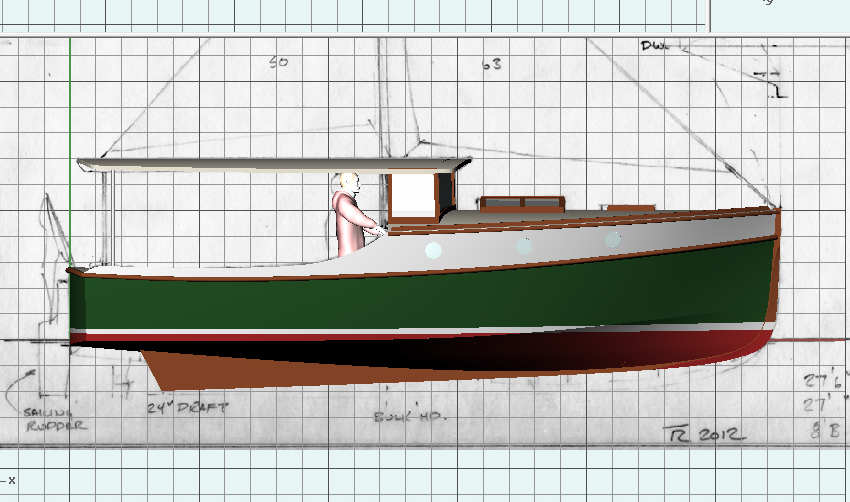 Wedge Point 27, Semi-displacement Trailerable Classic 