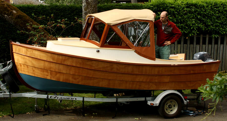 Nomad 16 Lapstrake Runabout Classic Styling Good Performance 70hp Small Boat Designs By Tad Roberts