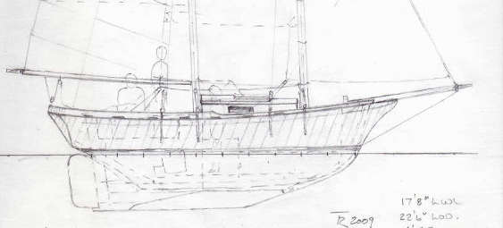 22' full keel Schooner Saturnina